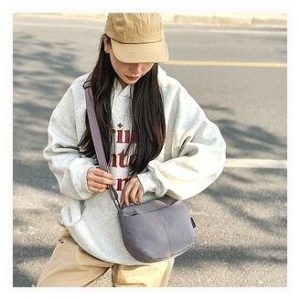 언유즈얼마켓 모브렛 미니 크로스백 바이올렛 후기 가벼운 여행용 데일리 학생 가방 추천 이미지