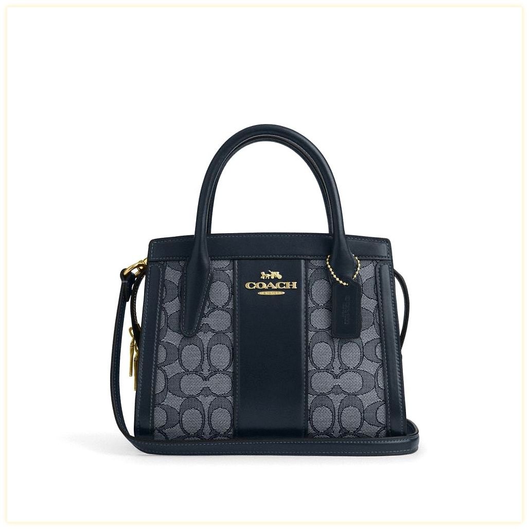 코치 Andrea Carryall Bag In Signature Jacquard 이미지