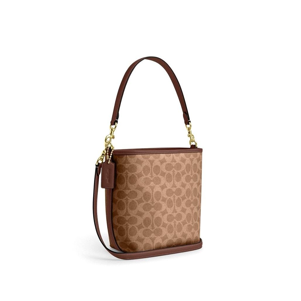 코치 City Bucket Bag In Signature Canvas 이미지