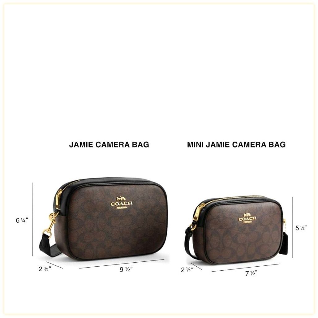 코치 Mini Jamie Camera Bag In Signature Canvas With Floral Print 이미지