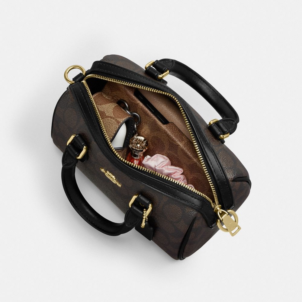 코치 Mini Rowan Crossbody Bag In Signature Leather 이미지