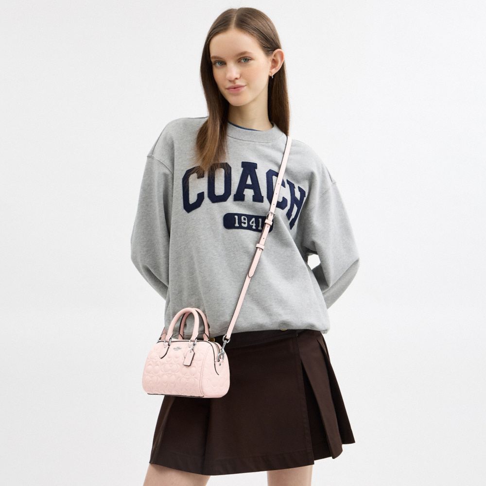 코치 Mini Rowan Crossbody Bag In Signature Leather 이미지
