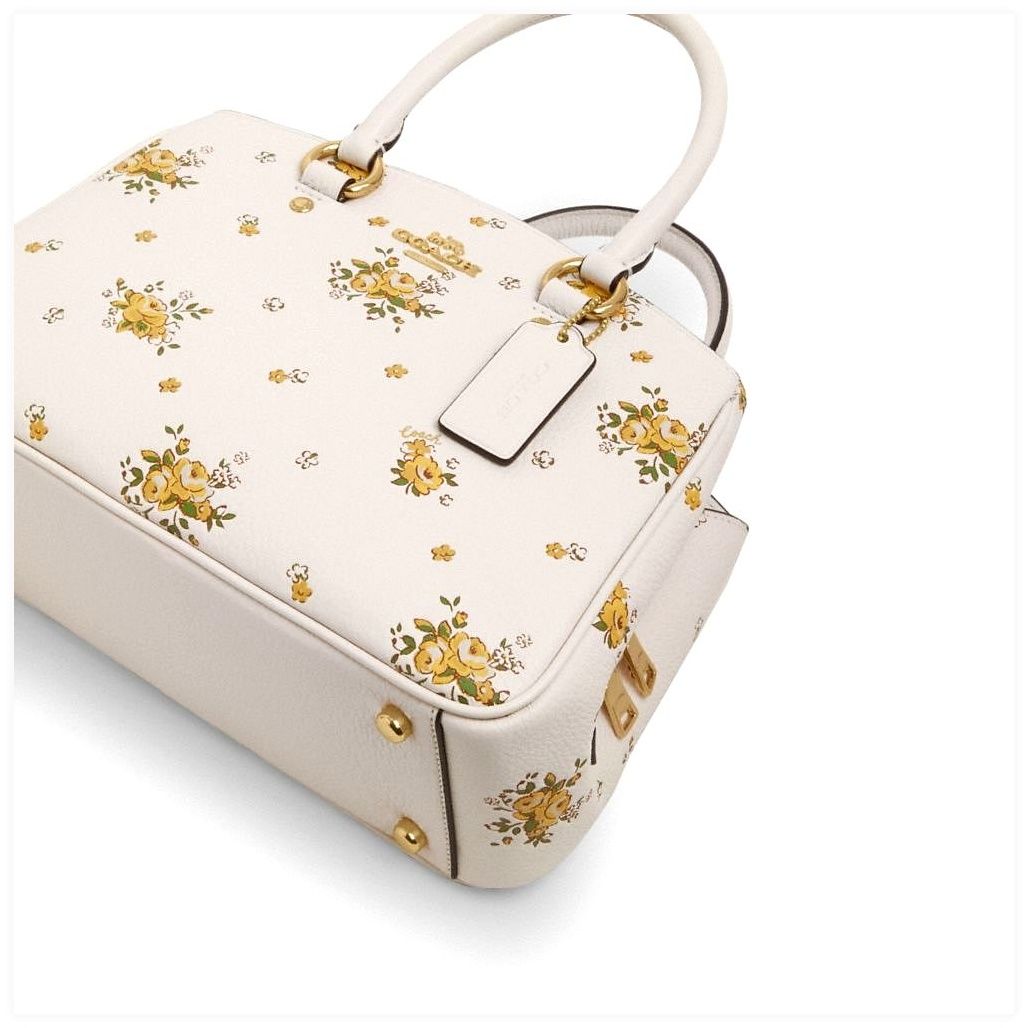 코치 Savannah Small Carryall Bag With Floral Print 이미지