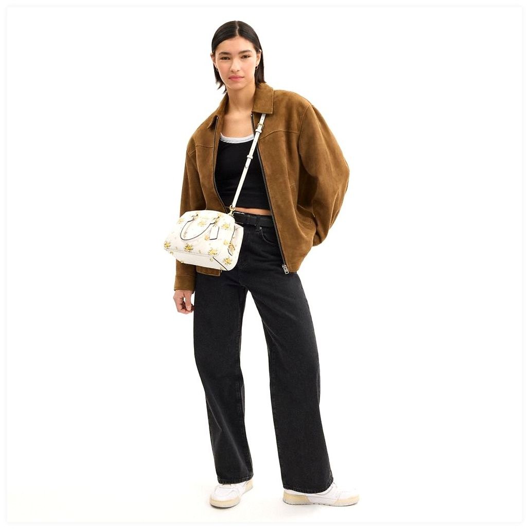 코치 Savannah Small Carryall Bag With Floral Print 이미지
