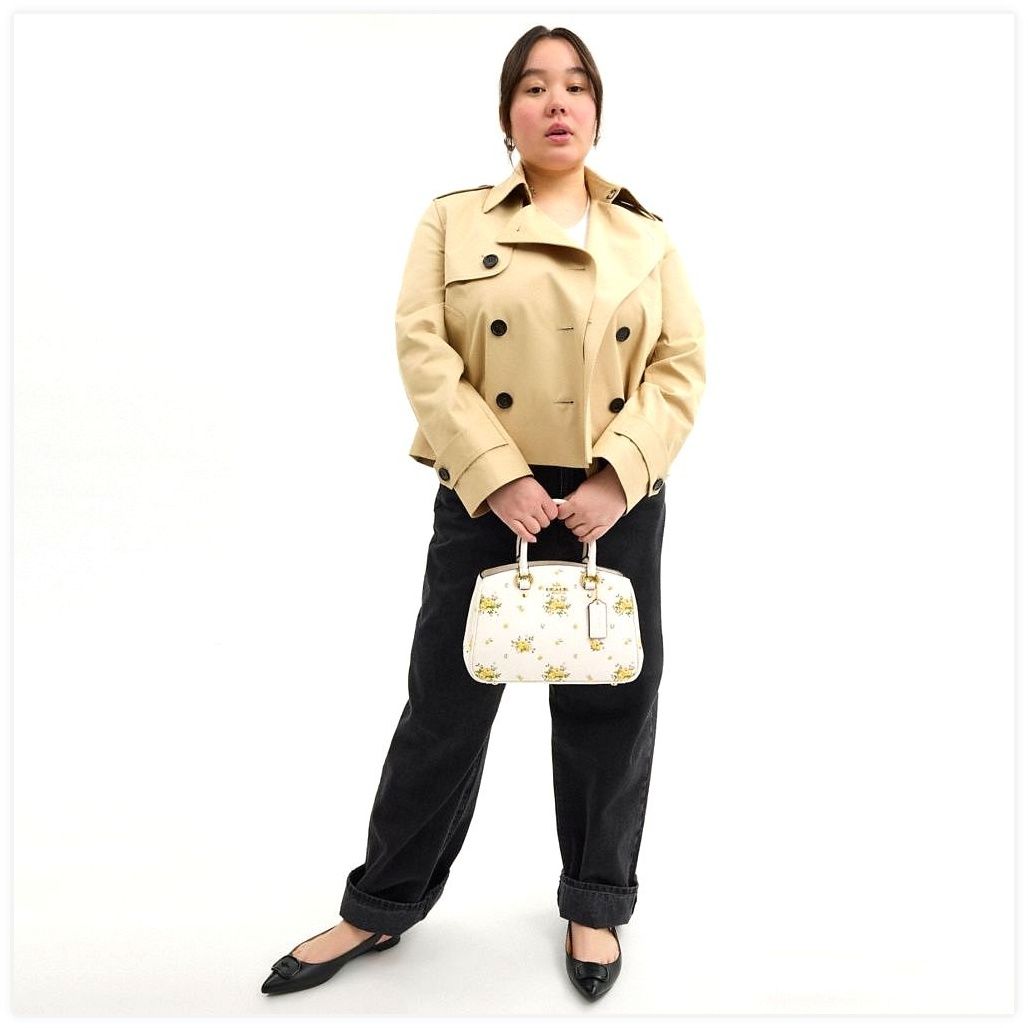 코치 Savannah Small Carryall Bag With Floral Print 이미지