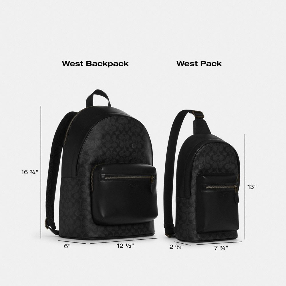 코치 West Pack In Blocked Signature Canvas 이미지