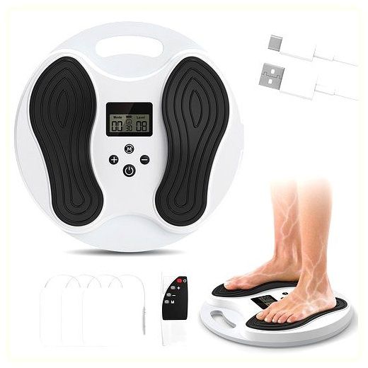 KC인증 발바닥 마사지기 무선 EMS 펄스 적외선 발바닥 마사지기, 하얀색 이미지