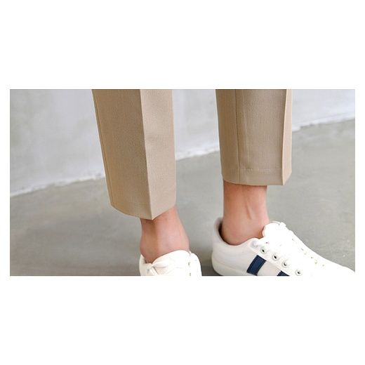 WINNS 남자 정장 일자핏 슬랙스, 베이지, 30 이미지