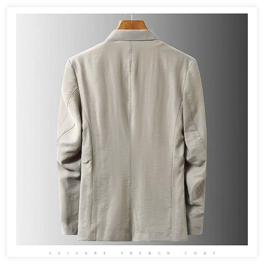 남자 캐주얼 정장 자켓, 카키, 3XL 이미지