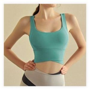 데일리유 심리스 브라탑 블루그린 XL 솔직 후기 헬스 요가 필라테스 안다르올데이핏 대체템 이미지
