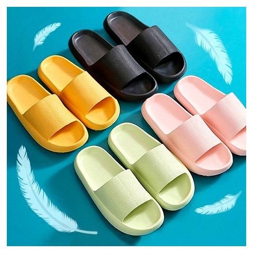 라이프란스 층간소음 EVA 거실화 사무실 실내 쿠션 슬리퍼, 02 옐로우, 42-43(260~..., 1개 이미지