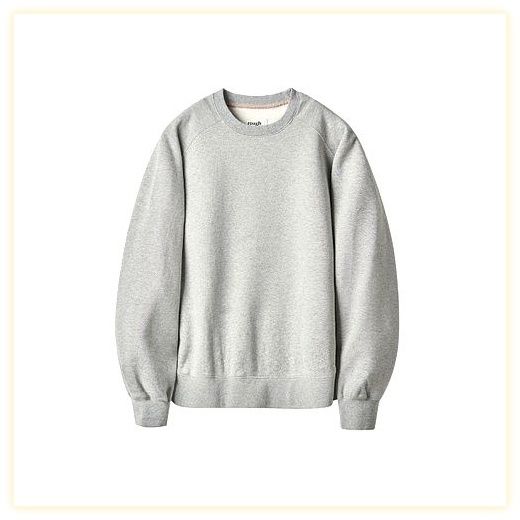 러프사이드 ROUGHSIDE Blended Sweat Shirt M.Grey 448878, 2 이미지