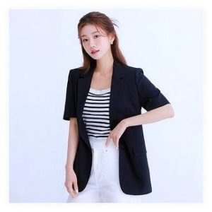 로엠 린넨라이크 반팔자켓 블랙 S 사이즈 후기: 여름 오피스룩 & 데이트룩 완성! 30% 할인 꿀팁까지 이미지