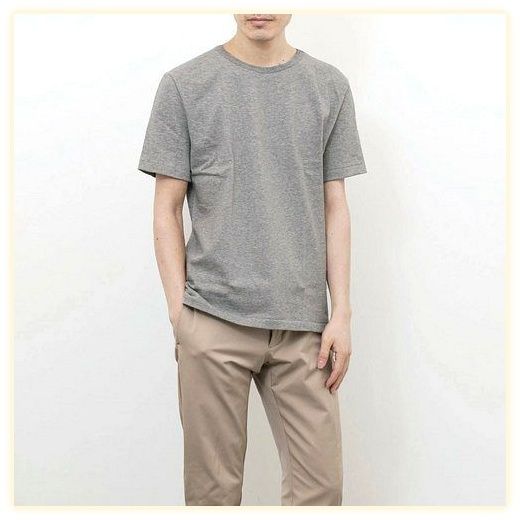 메르츠비슈바넨 오리지널 크루넥 반팔 티셔츠 215 5컬러, S, GREY MEL 이미지
