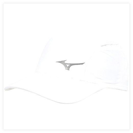 미즈노 런닝모자 드라이라이트 러닝 캡, 화이트, FREE, 1개 이미지
