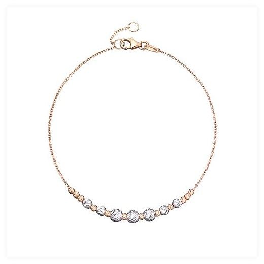 비체 14K 골드 팔찌 소아베, 18.4cm, 14K 핑크 골드,..., 14K 이미지
