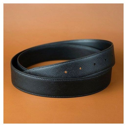스타메라 이태리 직수입 사피아노 35mm 블랙 소가죽 벨트, 사피아노 블랙 벨트 이미지