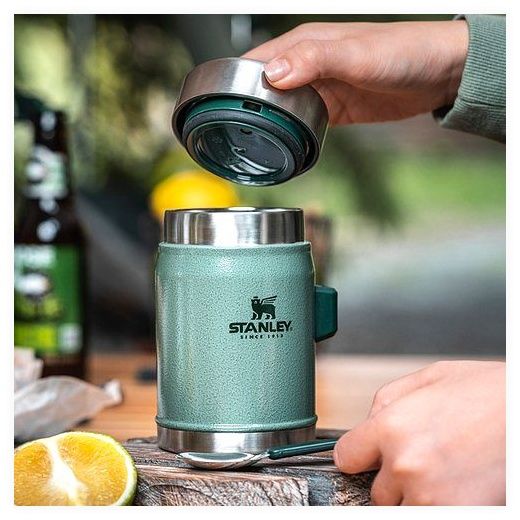 스탠리 클래식 레전더리 진공 푸드자, 헤머론그린, 414ml, 1개 이미지