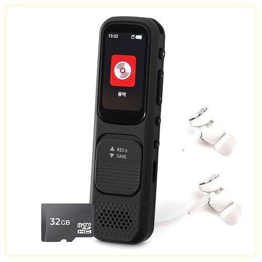 아이리버 블루투스 MP3 플레이어 + 마이크로 SD 카드 32GB + 파이널 오디오 이어폰 세트, T80(MP3), ..., 블랙(MP3) 이미지