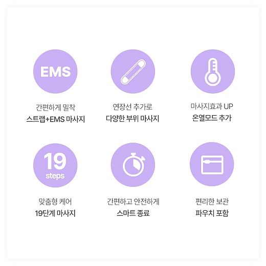 알로코리아 바디그랩 무선 EMS 저주파 마사지기 AWM1, AWM1, 블랙 이미지
