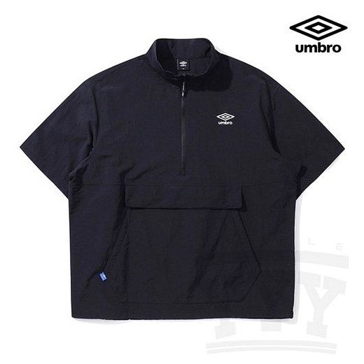 엄브로 클래식 반팔 스탠넥 아노락 UP223CWT42 BLK, BLK, 110 이미지