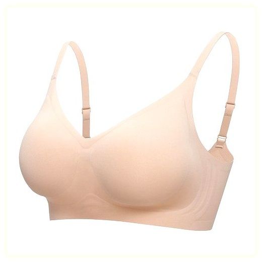 [에블린] [1.5cm패드] 실루엣 심리스 올데이 브라 EBBRF2306M, (25)PINK, L(095) 이미지