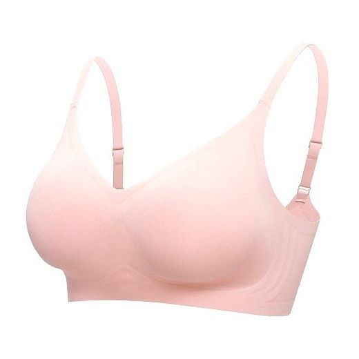 [에블린] [1.5cm패드] 실루엣 심리스 올데이 브라 EBBRF2306M, (25)PINK, L(095) 이미지