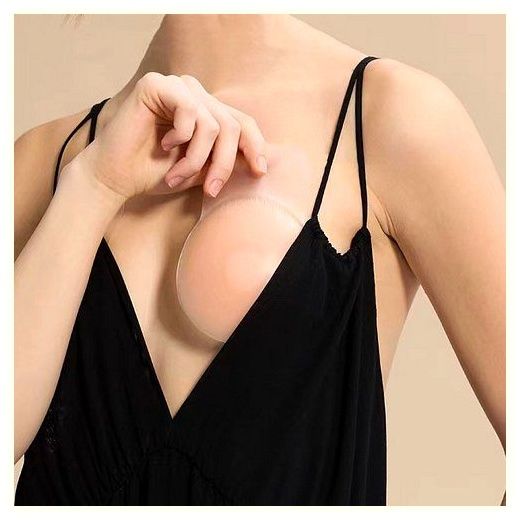 엘라 처진가슴 누드브라 볼륨업 실리콘 패치 1+1, 원형패치+원형패치 이미지