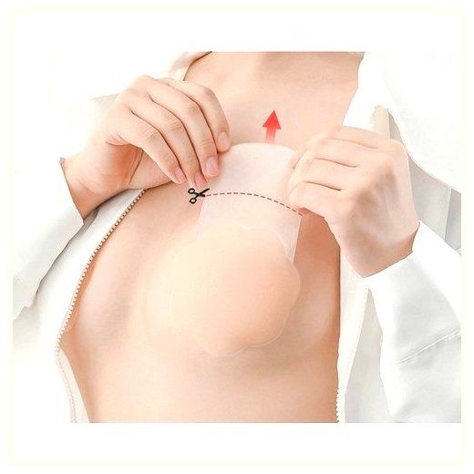 엘라 처진가슴 누드브라 볼륨업 실리콘 패치 1+1, 원형패치+원형패치 이미지