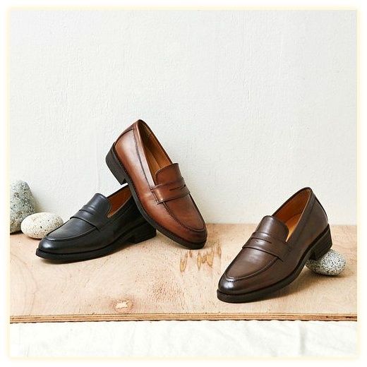 엘칸토 마쯔 남성 페니 로퍼 3.5cm LCMD82I111, 블랙, 260 이미지