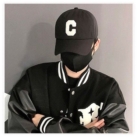 오비안 심플 오버핏 빅사이즈 모자 대두 볼캡, 블랙 이미지