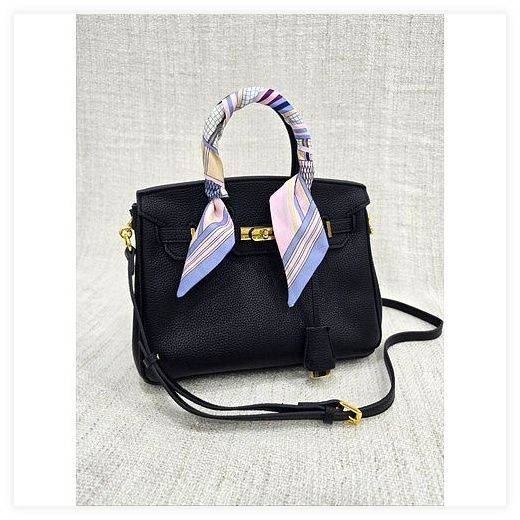 월마트 워킨백 (Wirkin Bag) 명품 감성 프리미엄 가죽 토트백, 블랙-소(금장) 이미지
