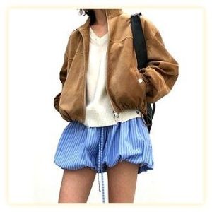 위아 살몬블루종 레드 후기: 30만원대 명품 퀄리티! 봄 가을 데일리룩 코디 추천 (위아블루종) 이미지