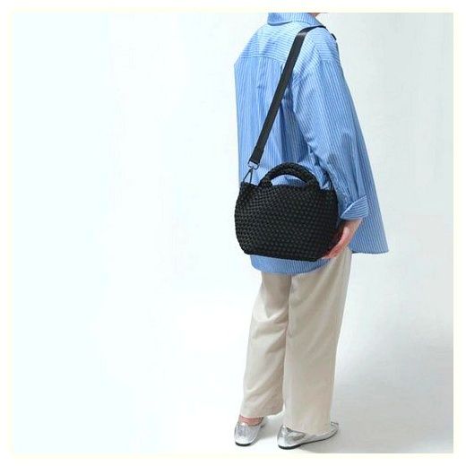 일본 나게디 NAGHEDI 여성 가방 토트백 2way, 블랙 이미지