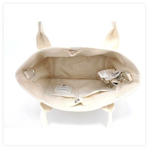 캉골 뉴 캔버스 토트백 피크닉 3942 아이보리, FREE, 아이보리 이미지