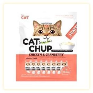 고양이 파우치 추천 캣찹 닭고기 크랜베리 콤비니쓰야쓰야고양이 간식 솔직 후기 (내돈내산) 이미지