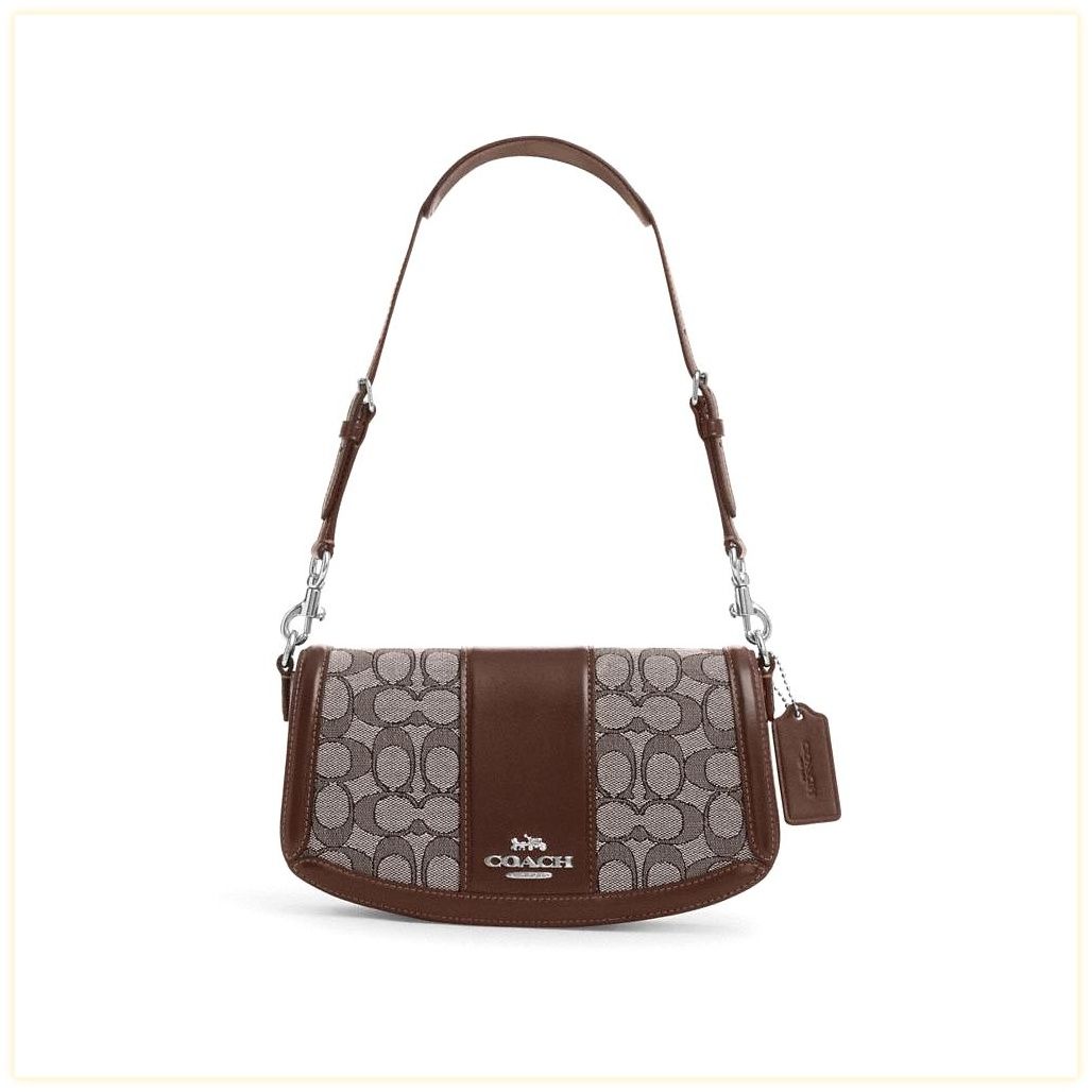 코치 Andrea Shoulder Bag In Signature Jacquard 이미지