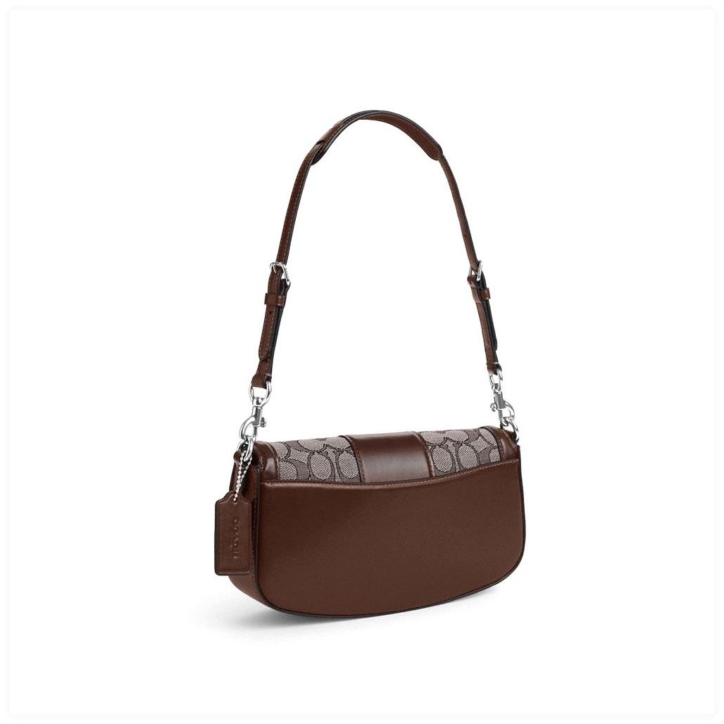 코치 Andrea Shoulder Bag In Signature Jacquard 이미지