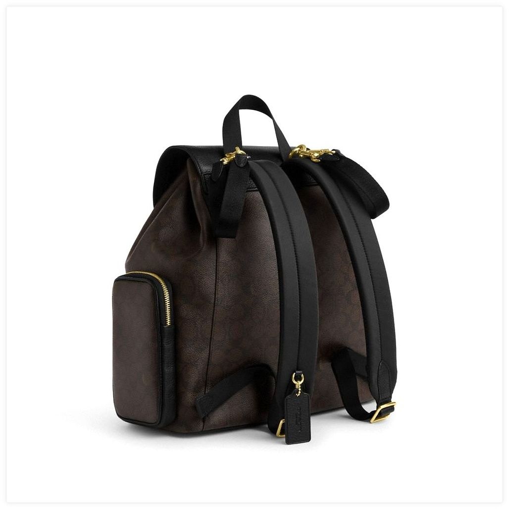 코치 Baby Backpack In Signature Canvas 이미지
