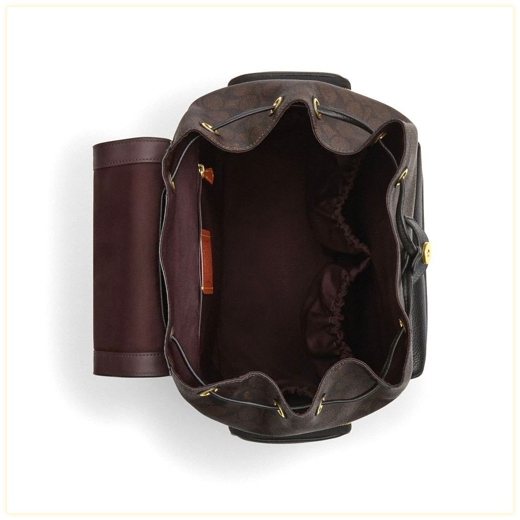 코치 Baby Backpack In Signature Canvas 이미지