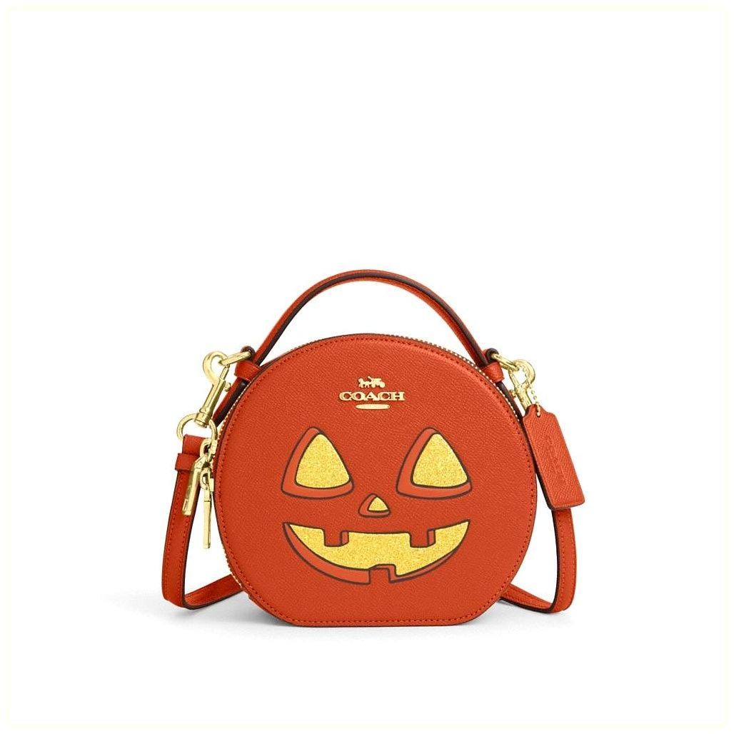 코치 Canteen Crossbody Bag With Halloween Pumpkin Print 이미지