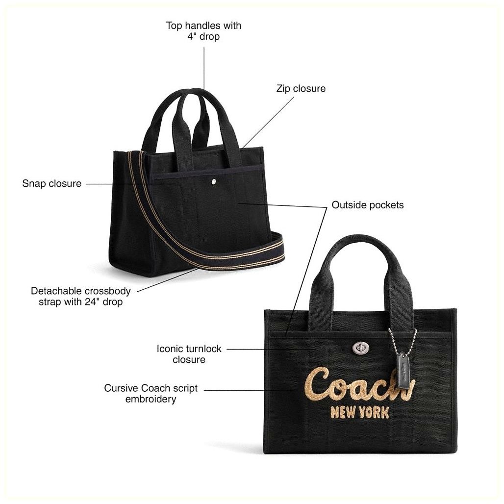 코치 Cargo Tote Bag 26 With Leopard Print 이미지