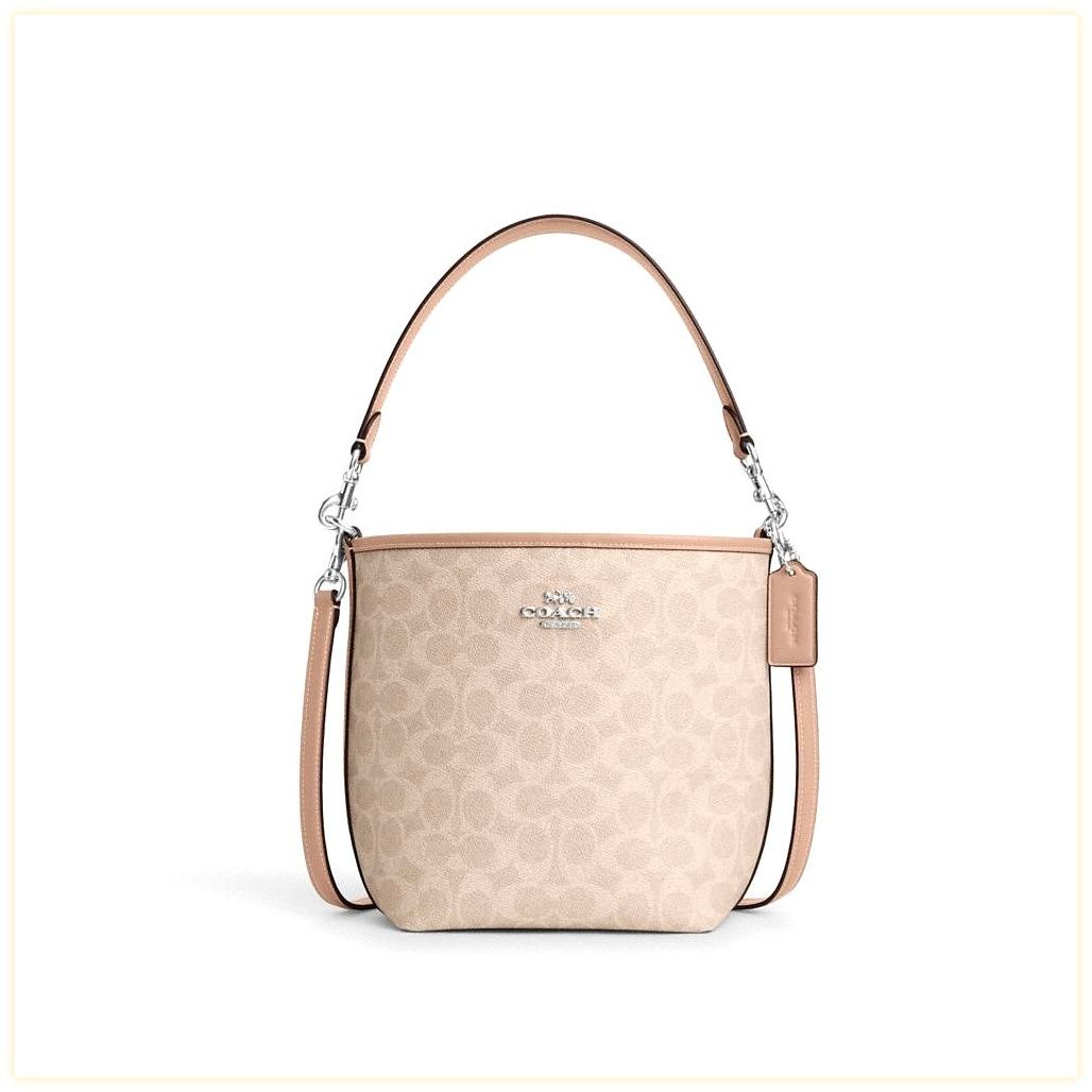 코치 City Bucket Bag In Signature Canvas 이미지