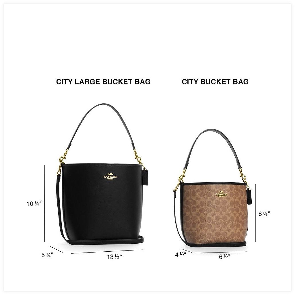 코치 City Bucket Bag In Signature Canvas 이미지