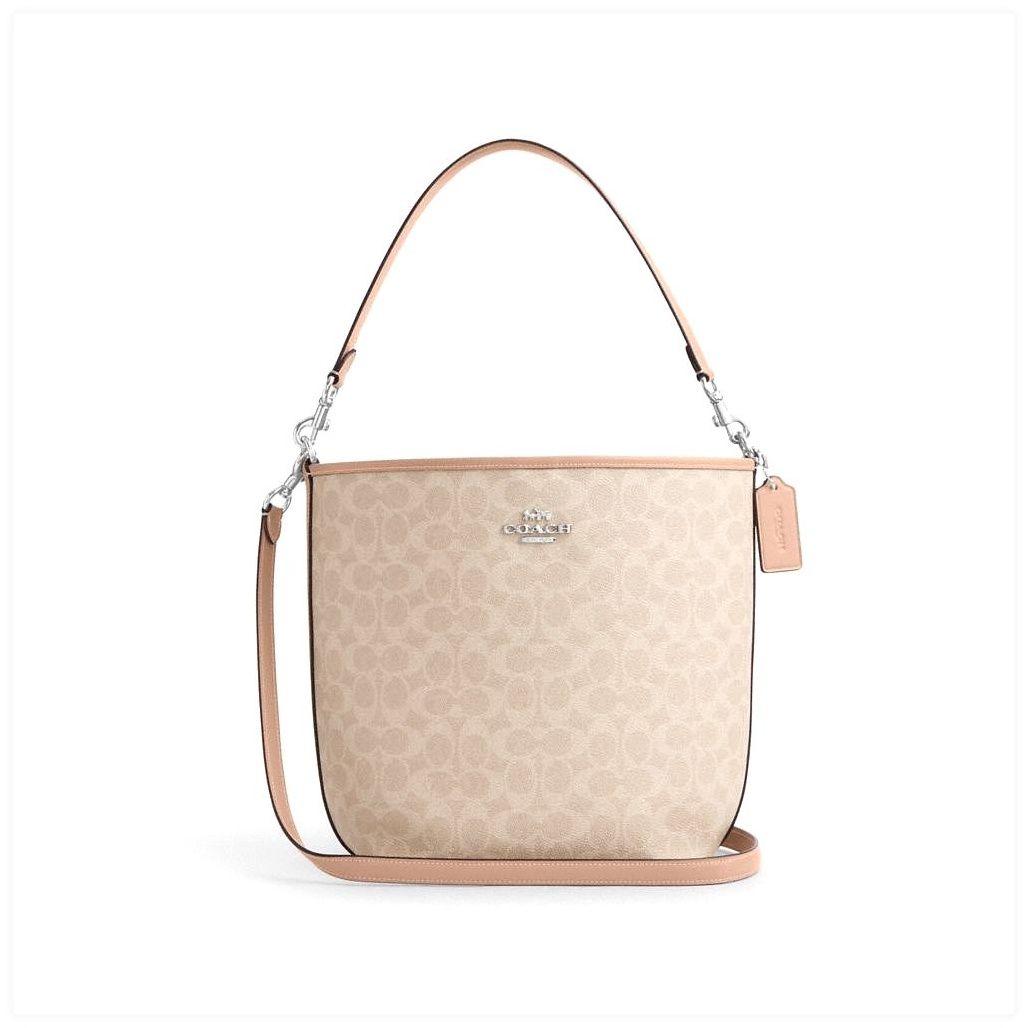 코치 City Large Bucket Bag In Signature Canvas 이미지