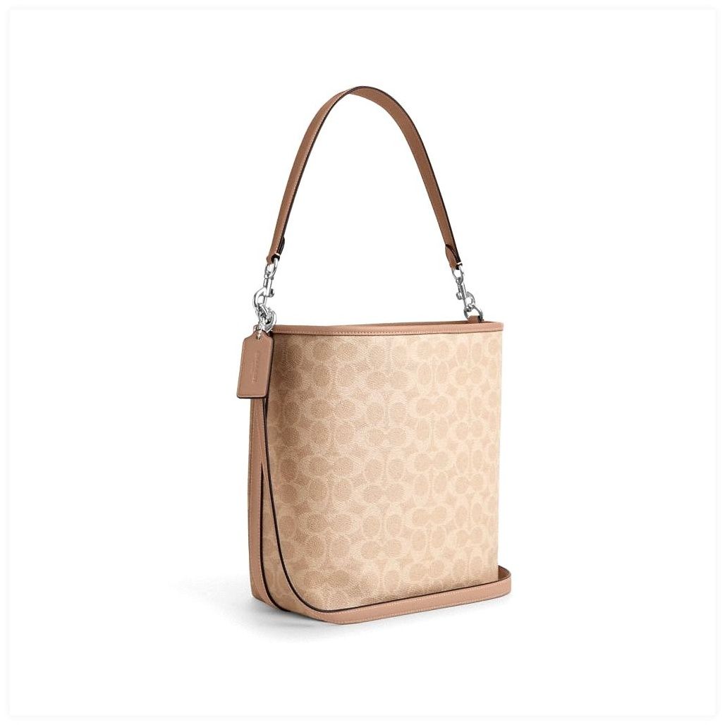 코치 City Large Bucket Bag In Signature Canvas 이미지