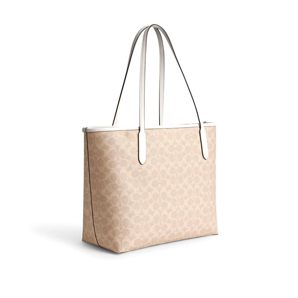 코치 City Tote Bag In Signature Canvas 이미지