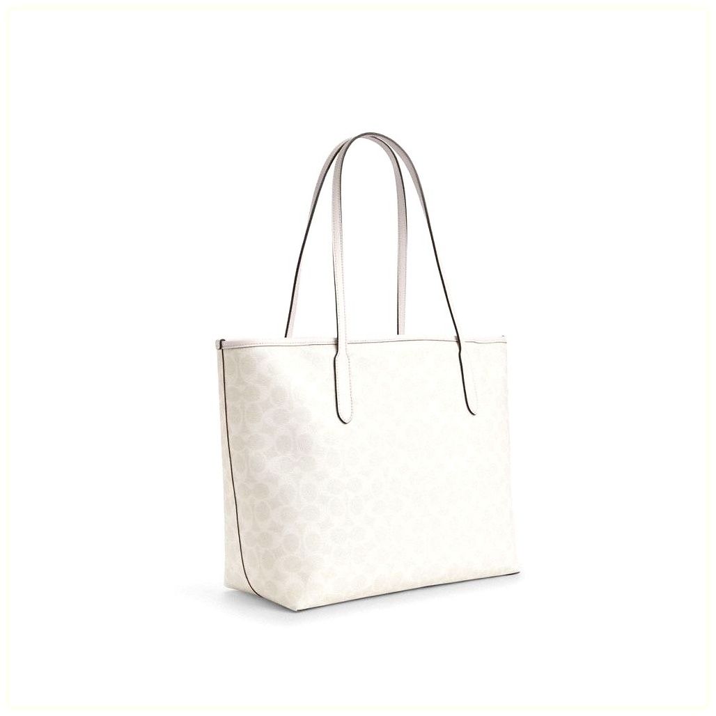 코치 City Tote Bag In Signature Canvas 이미지