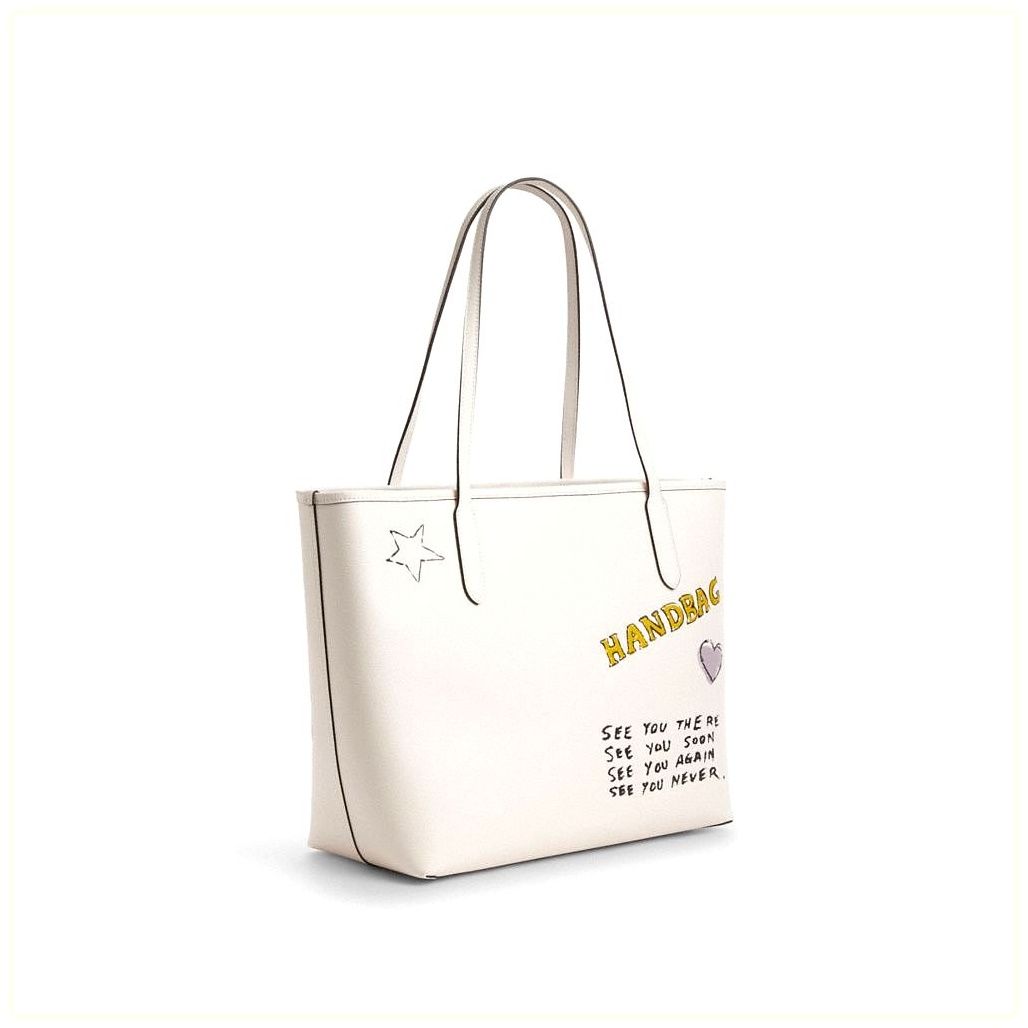 코치 City Tote Bag With Sketch Print 이미지