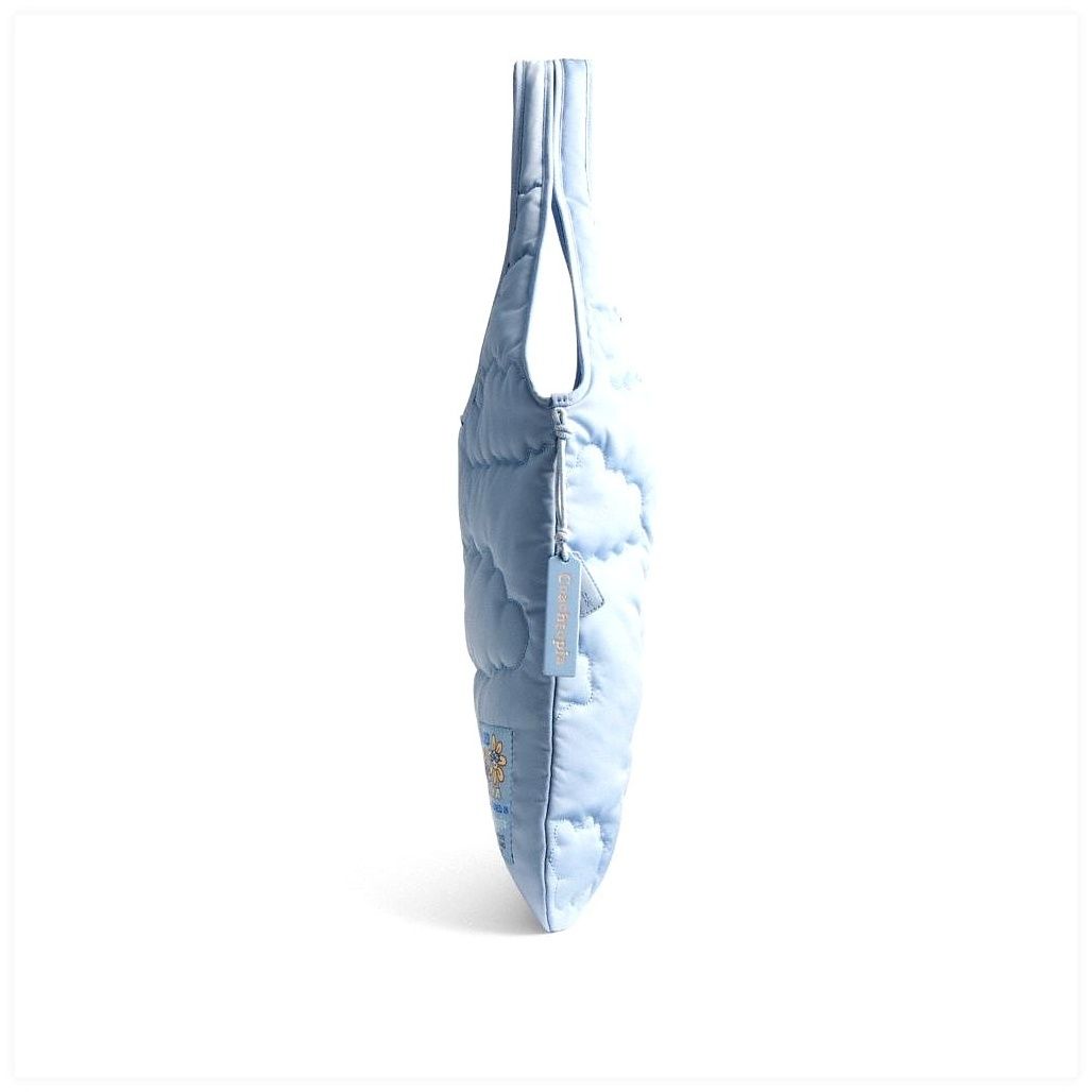 코치 Coachtopia Loop Flat Tote In Recycled Polyester With Cloud Quilting 이미지